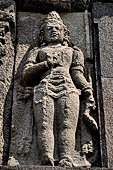 Prambanan - Candi Lara Jonggrang, deities sculpted on the body of the temple 